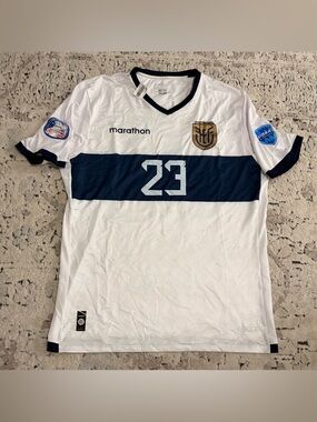 Marathon Authentic Ecuador Copa America 2024 Moises Caicedo Jersey Men’s Sz: XL
